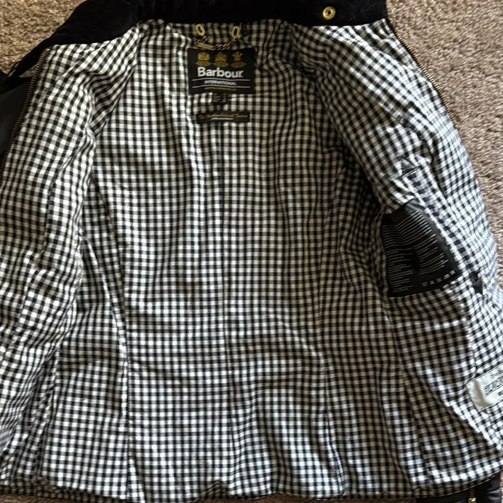 Barbour Black Utility Jacket Waxed Finish - Picture 6 of 9